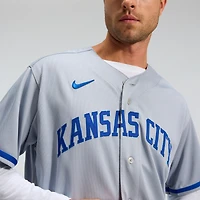 Men's Nike Gray Kansas City Royals 2022 Road Authentic Jersey