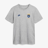 Men's Nike Heather Gray Kansas City Royals Cooperstown 2-Hit T-Shirt