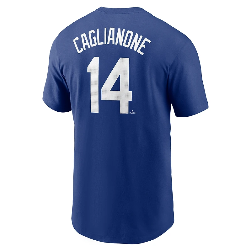 T-shirt Nike Jac Caglianone Royal pour homme, avec nom et numéro Fuse des Royals de Kansas City