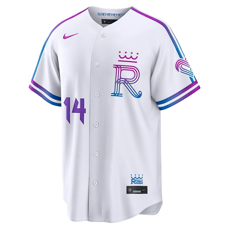 Men's Nike Jac Caglianone White Kansas City Royals 2026 Connect Stadium Jersey