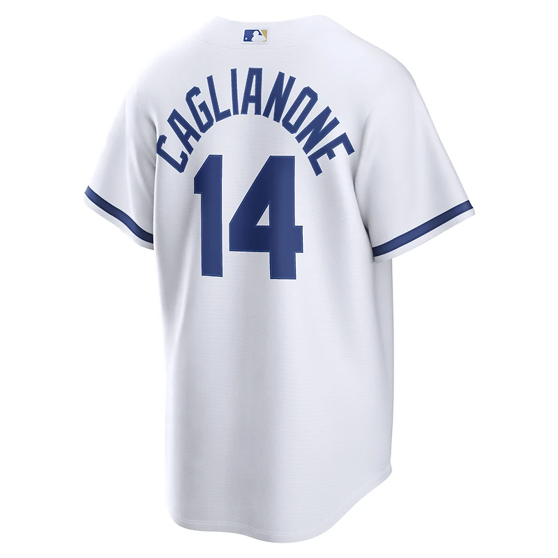Men's Nike Jac Caglianone White Kansas City Royals Home Replica Jersey