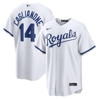 Men's Nike Jac Caglianone White Kansas City Royals Home Replica Jersey