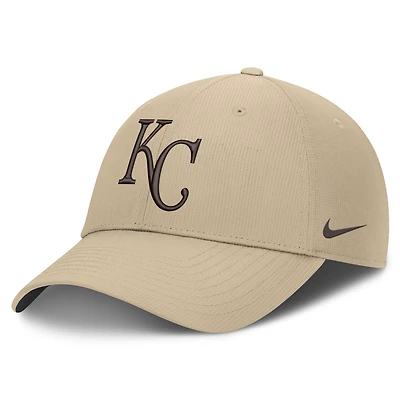 Men's Nike  Khaki Kansas City Royals Desert Ripstop Club Adjustable Hat