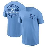 Men's Nike Light Blue Kansas City Royals 2-Hit T-Shirt