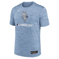 T-shirt Nike bleu clair Kansas City Royals Authentic Collection Connect Velocity Dri-FIT pour homme