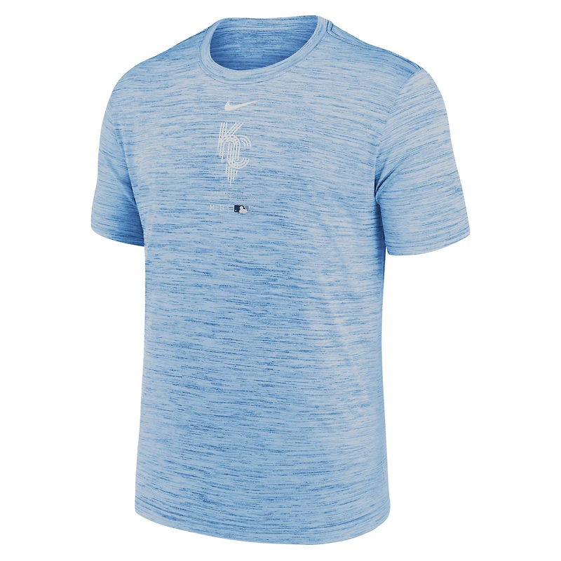 Men's Nike Light Blue Kansas City Royals Authentic Collection Connect Velocity Performance T-Shirt