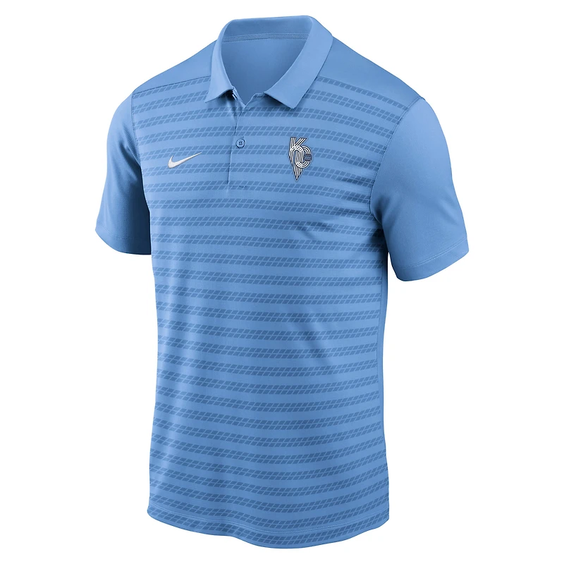 Men's Nike  Light Blue Kansas City Royals Authentic Collection Connect Victory Dri-FIT Polo