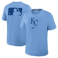 Men's Nike Light Blue Kansas City Royals Authentic Collection Early Work Tri-Blend Dri-FIT T-Shirt