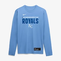 Men's Nike Light Blue Kansas City Royals Authentic Collection Legend Dri-FIT Long Sleeve T-Shirt