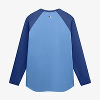 Sweat-shirt raglan Nike Dri-FIT Authentic Collection Kansas City Royals bleu clair pour homme