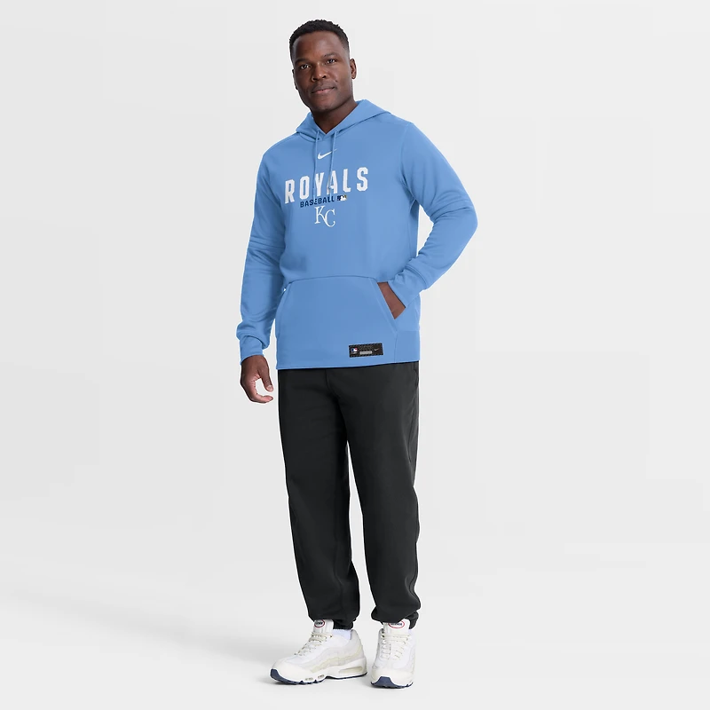 Men's Nike Royal Kansas City Royals Authentic Collection Therma-FIT Hoodie