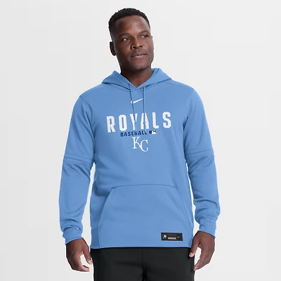 Sweat à capuche Nike Royal Kansas City Royals Authentic Collection Therma-FIT pour homme