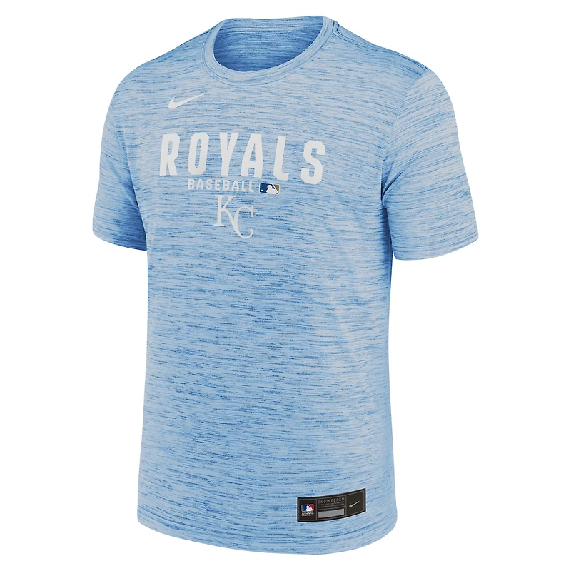Men's Nike Light Blue Kansas City Royals Authentic Collection Velocity Dri-FIT T-Shirt