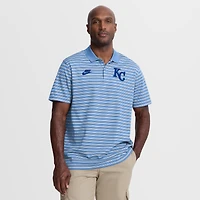 Men's Nike  Light Blue Kansas City Royals Cooperstown Collection Dri-FIT Victory Striped Polo