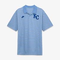 Polo rayé Nike bleu clair Kansas City Royals Cooperstown Collection Dri-FIT Victory pour homme