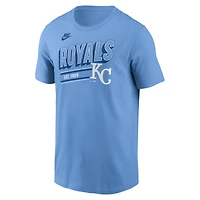 T-shirt rétro bleu clair pour homme Nike Kansas City Royals Cooperstown Collection
