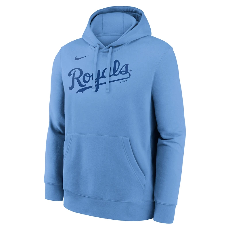 Men's Nike Light Blue Kansas City Royals Dri-Fit Club Hoodie