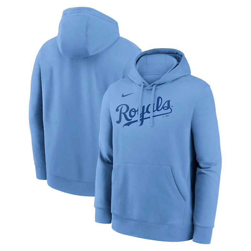 Men's Nike Light Blue Kansas City Royals Dri-Fit Club Hoodie