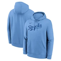 Men's Nike Light Blue Kansas City Royals Dri-Fit Club Hoodie