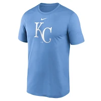 T-shirt Nike bleu clair Kansas City Royals Legend Fuse Dri-FIT pour homme avec grand logo