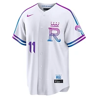 Men's Nike Maikel Garcia White Kansas City Royals 2026 Connect Stadium Jersey