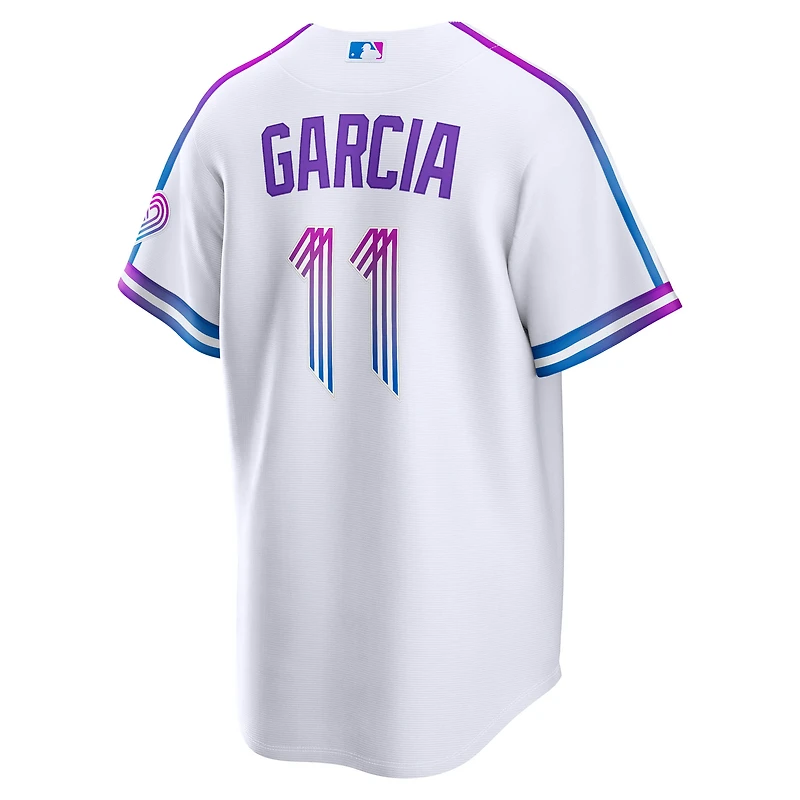 Men's Nike Maikel Garcia White Kansas City Royals 2026 Connect Stadium Jersey
