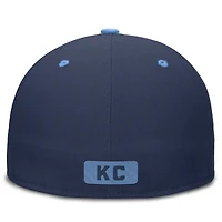 Casquette Nike City Connect Performance ajustée bleu marine/bleu Kansas Royals pour homme