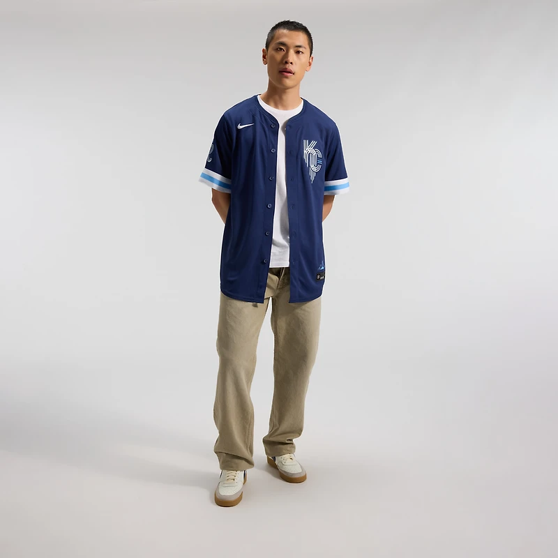 Men's Nike  Navy Kansas City Royals Connect Limited Jersey
