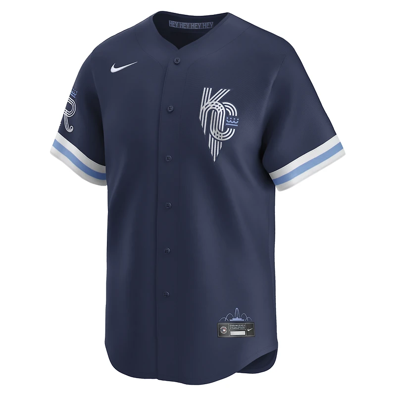 Maillot Nike pour hommes, bleu marine, Kansas City Royals, Connect Limited
