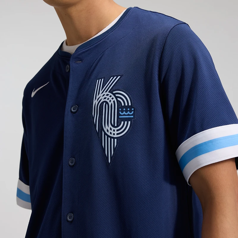 Men's Nike  Navy Kansas City Royals Connect Limited Jersey