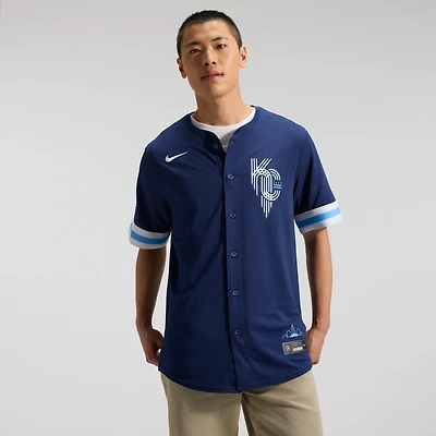 Men's Nike  Navy Kansas City Royals Connect Limited Jersey