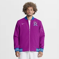 Men's Nike Purple Kansas City Royals 2026 Connect Authentic Collection Relaxed Full-Zip Bomber Jacket