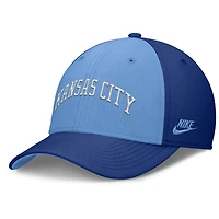Men's Nike Royal/Light Blue Kansas City Royals Rise Swoosh Performance Flex Hat
