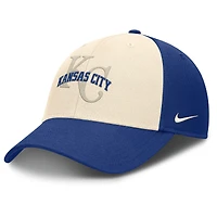 Men's Nike Royal/Natural Kansas City Royals Statement Club Performance Adjustable Hat