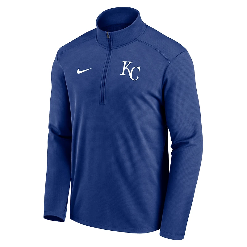 Men's Nike Royal Kansas City Royals Agility Pacer Lightweight Performance Half-Zip Top