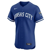 Men's Nike Royal Kansas City Royals Alternate Vapor Premier Elite Patch Jersey