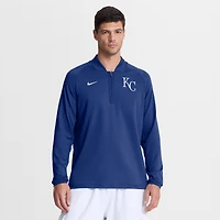 Pull-over Nike Royals Kansas City Authentic Collection Dri-FIT à demi-zip pour homme