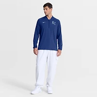 Pull-over Nike Royals Kansas City Authentic Collection Dri-FIT à demi-zip pour homme
