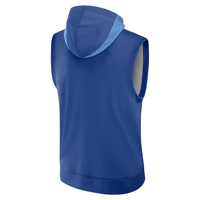 Sweat à capuche sans manches Nike Royal Kansas City Royals Authentic Collection Performance pour homme