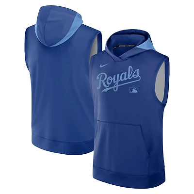 Sweat à capuche sans manches Nike Royal Kansas City Royals Authentic Collection Performance pour homme