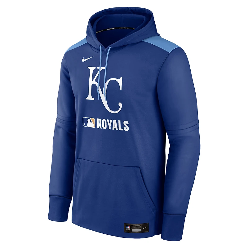 Sweat à capuche Nike Royal Kansas City Royals Authentic Collection Performance pour homme