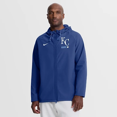 Veste à capuche zippée intégrale Nike Royal Kansas City Royals Authentic Collection pour homme