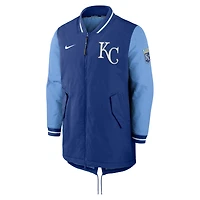 Veste entièrement zippée Nike Royal Kansas City Royals Dugout Performance pour homme