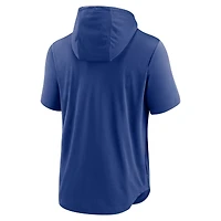 Men's Nike Royal Kansas City Royals Lockup Performance Short Sleeve Lightweight Hooded Top