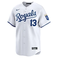 Men's Nike Salvador Perez White Kansas City Royals Home Limited Player Jersey