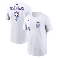 Men's Nike Vinnie Pasquantino White Kansas City Royals 2026 Connect Name & Number T-Shirt