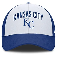 Men's Nike White/Royal Kansas City Royals Club Performance Adjustable Hat