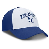 Casquette ajustable Nike Kansas City Royals Club Performance pour homme, blanc/bleu royal