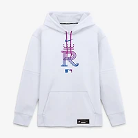 Sweat à capuche Nike Therma-FIT blanc pour homme, Kansas City Royals 2026 Connect Authentic Collection