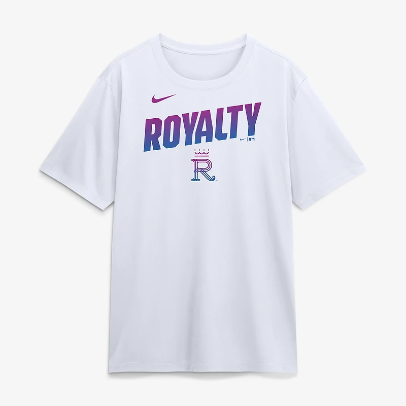 T-shirt Nike Dri-FIT blanc pour homme, Kansas City Royals 2026 Connect Team Phrase Script